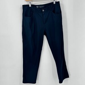 Vuori Meta Tapered Leg Athletic Pants Navy Blue Men's ~33x26 Short